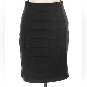 White House Black Market Black Bandage‎ Pencil Skirt Size 6